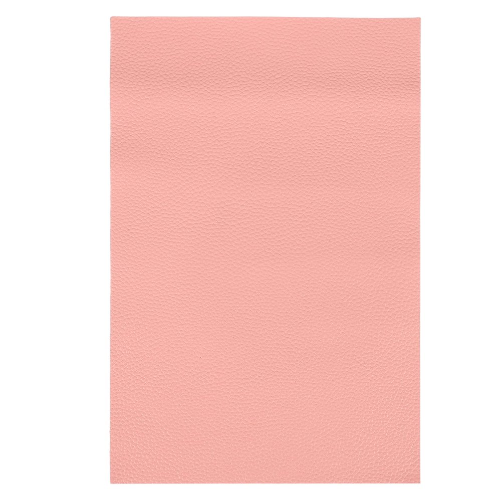 MECCANIXITY 1 PCS Full Grain Leather Sheet 11.8 x 7.9 Inch Natural Cow Leather 1.5-1.8mm Fabric Pieces for DIY Craft Furniture Office Belts Notebook Covers, Pink