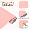 MECCANIXITY 1 PCS Full Grain Leather Sheet 11.8 x 7.9 Inch Natural Cow Leather 1.5-1.8mm Fabric Pieces for DIY Craft Furniture Office Belts Notebook Covers, Pink view 3