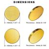 10 Pcs Brass Coin Blanks, 40mm with 4mm Thickness, Custom Challenge Coins with Threaded Edge, Includes Acrylic Protection Case for Laser Engraving, DIY Gifts & Collectibles (4mm Brass Coins) view 2