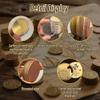 10 Pcs Brass Coin Blanks, 40mm with 4mm Thickness, Custom Challenge Coins with Threaded Edge, Includes Acrylic Protection Case for Laser Engraving, DIY Gifts & Collectibles (4mm Brass Coins) view 3