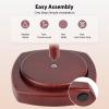 Yarn Holder for Crocheting & Knitting, Wooden Yarn Spinner Portable Small Size Crochet Holder, Easy Assembly Smooth Rotating with Anti-Slip Pads, Crochet Accessories Ideal Gift for Knitting Lovers view 3