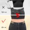 16 Set Pant Waist Tightener, Adjustable Golden Pant Clips Waist Tightener Buttons Pins for Loose Jeans Waist Tightener for Pants Women Heart Brooch and Pins for Clothing view 2