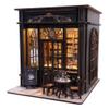 Coffee Shop Book Nook Kit, DIY Miniature House Kit with Led Light for Adult and Teens, 3D Wooden Puzzles Book Nook, Tiny House, Gifts for Family and Friends (with Assembly Manual) view 1