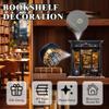 Coffee Shop Book Nook Kit, DIY Miniature House Kit with Led Light for Adult and Teens, 3D Wooden Puzzles Book Nook, Tiny House, Gifts for Family and Friends (with Assembly Manual) view 3