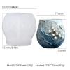 Lily of The Valley Flower Resin Bowl Molds, Jewelry Trinket Storage Box Silicone Mold, Tealight Candle Holder Epoxy Molds, for DIY Jar Flower Pot Container Pen Makeup Brush Holder (#1) view 2