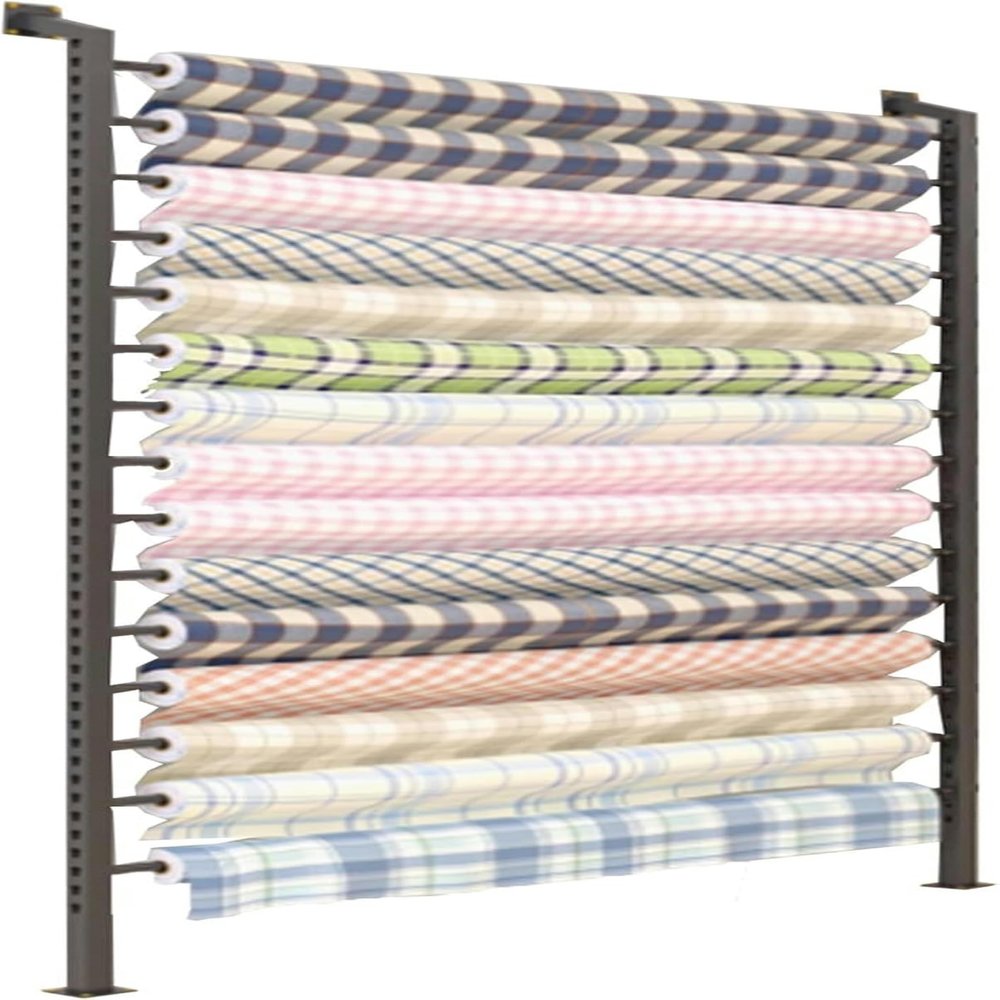 GJMDCMA Wall Mount Textile Fabric Roll Storage Rack, Vinyl Roll Holder, Multi-Use Wall Mount Storage Rack, Suitable for Wallpaper, Car Window Film, Art Paper Racks, Poster, Fabric Spool