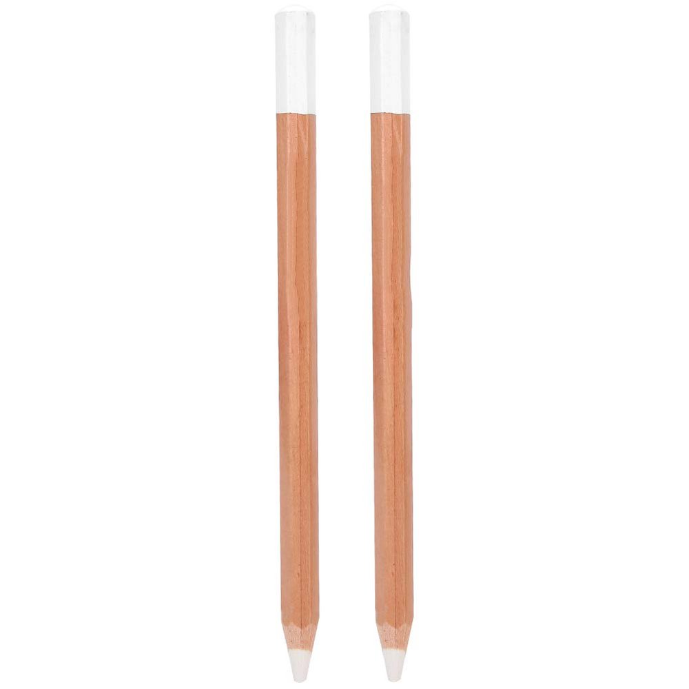 Alomejor Charcoal Pencils, 2 Pcs Wood Holder Sketching Pen for Drawing on Black Paper and Fabric Pattern Making