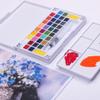 HBJWOV Transparent Solid Watercolor Gouache Paint Fountain Pen Painting 36 Color Portable Set view 1