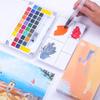 HBJWOV Transparent Solid Watercolor Gouache Paint Fountain Pen Painting 36 Color Portable Set view 2