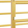 16 Tier Ribbon Organizer Rack, Double-Sided Ribbon Display Stand Multifunctional Metal Flower Wrapping Paper Storage Stand Rolling Ribbon Display Shelf Cart for Flower Shops Craft Rooms (70cm Gold) view 4