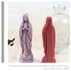 OATIPHO Religious Figure Silicone Candle Mold 3D Prayer Sculpture Mold for DIY Scented Wax Candle Making and Soap Crafting, Aromatherapy Decor for Home view 3