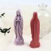 OATIPHO Religious Figure Silicone Candle Mold 3D Prayer Sculpture Mold for DIY Scented Wax Candle Making and Soap Crafting, Aromatherapy Decor for Home view 4