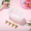 Gogogmee Silicone Bathtub Resin Mold with Gold Bathtub Legs and Screws Epoxy Casting Craft Mold for DIY Soap Making and Resin Art for Home Crafting view 3