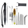 14 Pcs Stainless Steel Paracord Needles, Paracord Stitching Set Lacing Needles Knotter Tools with Marlin Spike Storage Bag for Paracord, Leather, Waving Bracelet Making view 1