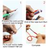 14 Pcs Stainless Steel Paracord Needles, Paracord Stitching Set Lacing Needles Knotter Tools with Marlin Spike Storage Bag for Paracord, Leather, Waving Bracelet Making view 2