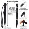 14 Pcs Stainless Steel Paracord Needles, Paracord Stitching Set Lacing Needles Knotter Tools with Marlin Spike Storage Bag for Paracord, Leather, Waving Bracelet Making view 3