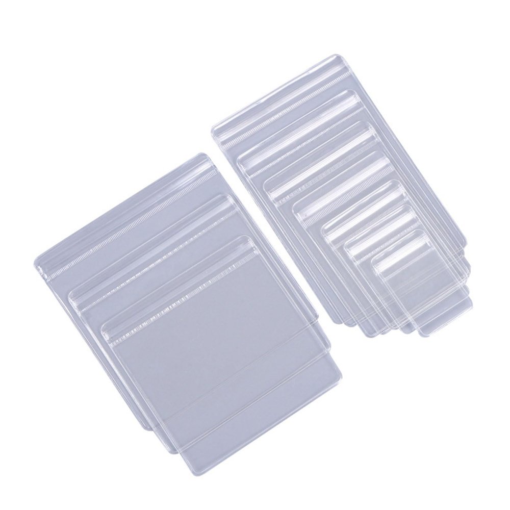 100PCS PVC Jewelry Pouches,Zipper Bag Clear PVC - Clarity Tarnish Prevention,Small Sealed Bag,Resealable Packaging Or Storage,Arrangement Of Jewelry, Earrings And Rings(Size:1.962.75in(57cm))