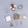 100PCS PVC Jewelry Pouches,Zipper Bag Clear PVC - Clarity Tarnish Prevention,Small Sealed Bag,Resealable Packaging Or Storage,Arrangement Of Jewelry, Earrings And Rings(Size:1.962.75in(57cm)) view 3
