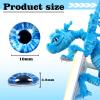TOAOB 100pcs Glass Dragons Eyes 10mm Blue Craft Eyes Cabochons for Jewelry Making Findings DIY Clay Doll Making view 2