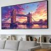 Large Diamond Art Kits for Adults 36x72in Diamond Painting Kit Sunset, 5D Full Drill Gem Paint by Numbers Kit for Adults London Bridge, DIY Gem Painting Embroidery Cross Stitch Kits, Gifts O-170Y view 1
