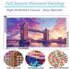 Large Diamond Art Kits for Adults 36x72in Diamond Painting Kit Sunset, 5D Full Drill Gem Paint by Numbers Kit for Adults London Bridge, DIY Gem Painting Embroidery Cross Stitch Kits, Gifts O-170Y view 3