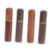 HEMOTON 4Pcs Wooden Sewing Needle Storage Tubes, Handcrafted Rosewood and Ebony Stitch Tools Organizer for Home Sewing Accessories and Craft Supplies view 1