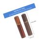 HEMOTON 4Pcs Wooden Sewing Needle Storage Tubes, Handcrafted Rosewood and Ebony Stitch Tools Organizer for Home Sewing Accessories and Craft Supplies view 2