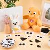 FINGERINSPIRE 240PCS Felt Eyes Nose for Dolls Black White Eyes Black Noses Kit Flat Back Oval Round Eye Triangular Nose Craft Accessories Material for DIY Crafts and Handmade Projects Creations view 4