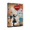 Banksy HOPE Girl with Red Balloon Canvas Art, Graffiti Street Art, Canvas Ready To Hang 1.25" Deep No Y-518 view 2