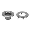 JTLB Metal Eyelets 100pcs 8mm Grommet Washer Set, Smooth Finish Copper Grommets for Fabric Leather (Silver Black) view 3
