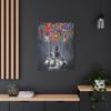 Banksy Flying Boy Street Graffiti Wall Art, Balloon Kids Pop Art Canvas Ready To Hang 1.25" Deep No Y-586 view 4
