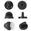 Rubber Backs for Pins Pin Backs 250pcs Black PVC Rubber Butterfly Clutch Backing Pins Cap Keeper Replacement for Badges Tie Tack Holder Clasp(Black1) view 2