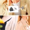 Rubber Backs for Pins Pin Backs 250pcs Black PVC Rubber Butterfly Clutch Backing Pins Cap Keeper Replacement for Badges Tie Tack Holder Clasp(Black1) view 3