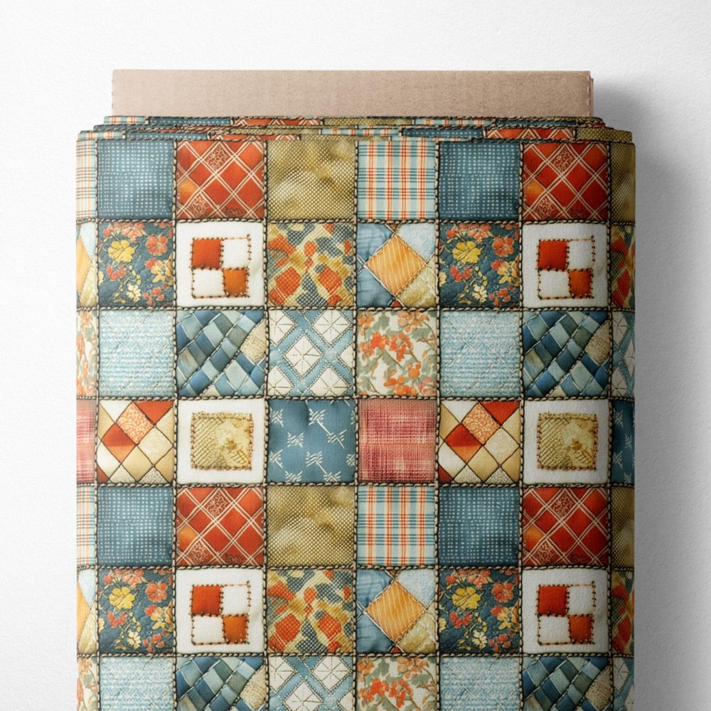 100% Cotton Fabric by the Yard Turkish Quality Quilting & Sewing Fabric, 1 Yard x 1.69 Yards Wide, Patchwork Cotton for Crafts