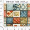 100% Cotton Fabric by the Yard Turkish Quality Quilting & Sewing Fabric, 1 Yard x 1.69 Yards Wide, Patchwork Cotton for Crafts view 3