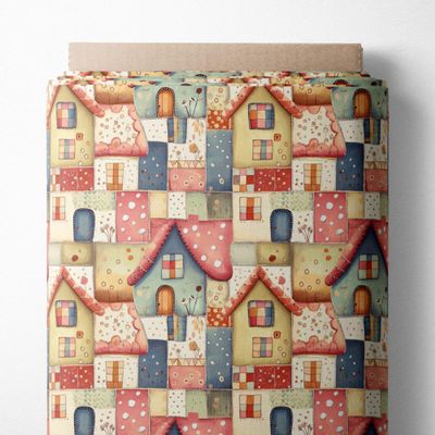 100% Cotton Fabric by the Yard Turkish Quality Quilting & Sewing Fabric, 1 Yard x 1.69 Yards Wide, Patchwork Cotton for Crafts