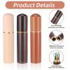 Sibba 3 PCS Wooden Sewing Needles Storage Case Portable Needle Holder Versatile Sewing Storage Case Needle Tube Keeper Container for Embroidery Knitting Crafts Toothpick Bead Organizer Beech Rosewood view 2