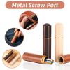 Sibba 3 PCS Wooden Sewing Needles Storage Case Portable Needle Holder Versatile Sewing Storage Case Needle Tube Keeper Container for Embroidery Knitting Crafts Toothpick Bead Organizer Beech Rosewood view 4