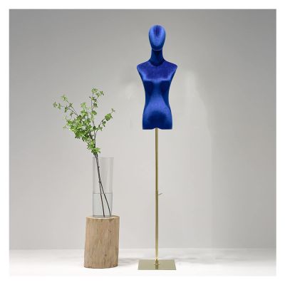 JOOTHIJX Mannequin Torso Female Dress Form Standing Manikin Body with Square Stand, 53-77 Inch Height Adjustable Woman Sewing for Jewelry Display Women Adjustable Height(F,S-Small)