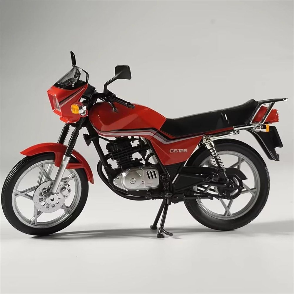 Collection Home Display Birthday Gift Motorcycle Alloy Diecast Model Sound Light Collection Hobby 1/12 for Suzuki GS125