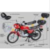 Collection Home Display Birthday Gift Motorcycle Alloy Diecast Model Sound Light Collection Hobby 1/12 for Suzuki GS125 view 2