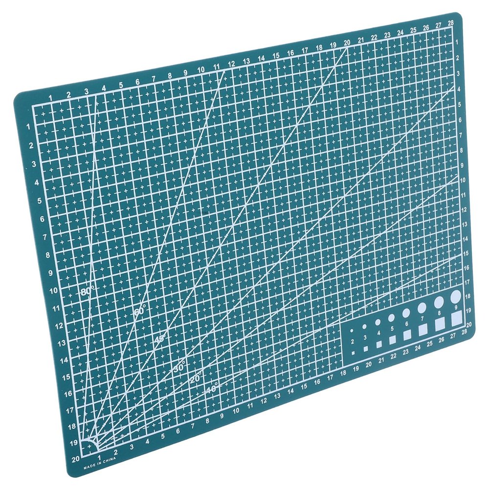 BEBEMOKO A4 Self Healing Cutting Mat Double Sided Rotary Fabric Cutting Board for Sewing Quilting Crafts DIY Projects Green 3022cm