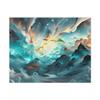 Artist | Dreamy Aurora Mountain Landscape | Canvas Painting view 1
