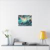 Artist | Dreamy Aurora Mountain Landscape | Canvas Painting view 4