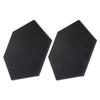 ARTIBETTER 2pcs Black Hexagon Canvas Boards Artist Painting Boards Blank Canvas Panels for Oil Acrylic Painting Home Art Display Decoration view 1