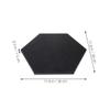 ARTIBETTER 2pcs Black Hexagon Canvas Boards Artist Painting Boards Blank Canvas Panels for Oil Acrylic Painting Home Art Display Decoration view 2