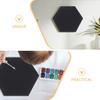 ARTIBETTER 2pcs Black Hexagon Canvas Boards Artist Painting Boards Blank Canvas Panels for Oil Acrylic Painting Home Art Display Decoration view 3