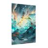 Artist | Dreamy Aurora Mountain Landscape | Canvas Painting view 2