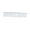 JISADER Miniature Fence Model 1/64 Scale Compact Unique Ornaments Fence Barriers Net Model Railway Accessories for Layouts Decor, Silver 3 grids view 1
