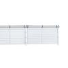 JISADER Miniature Fence Model 1/64 Scale Compact Unique Ornaments Fence Barriers Net Model Railway Accessories for Layouts Decor, Silver 3 grids view 2